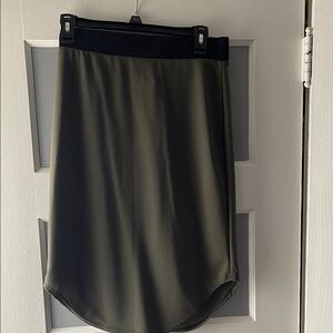 Charlotte Russe Green High-Low Pencil Skirt